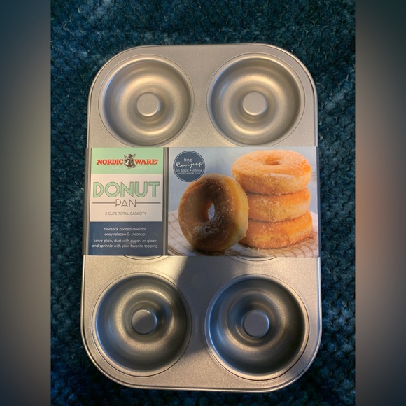 Nordic Ware Kitchen Nordic Donut Pan 6cavity Nonstick Coated Steel